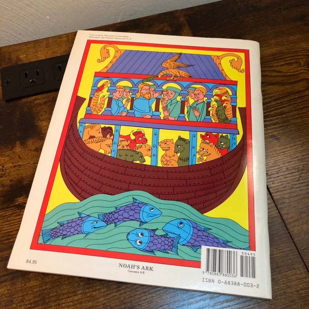 Bible Old Testament Coloring Book 1998 Vintage Medieval Art NEW Bellerophon Book